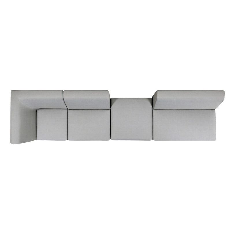 Canapé d'angle d'extérieur Cleo 140 avec ottoman