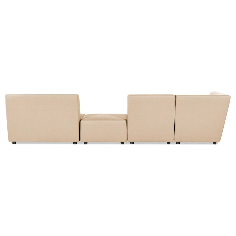 Canapé d'angle d'extérieur Cleo 140 avec ottoman