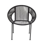 Chaise d'extérieur en rotin synthétique - Noire ou blanche - Roche River Decor