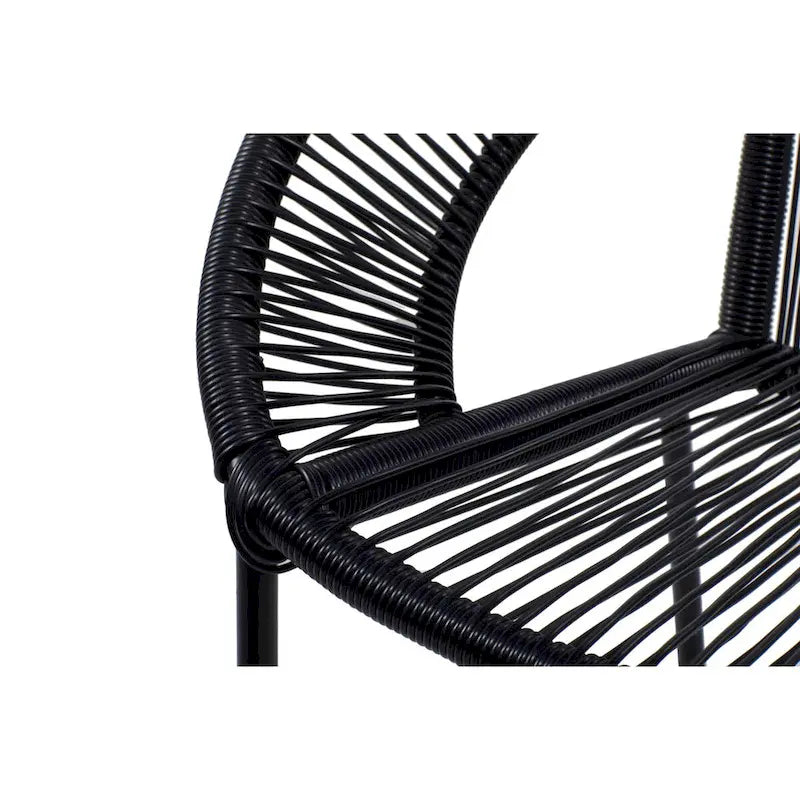 Chaise d'extérieur en rotin synthétique - Noire ou blanche - Roche River Decor