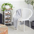 Chaise d'extérieur en rotin synthétique - Noire ou blanche - Roche River Decor