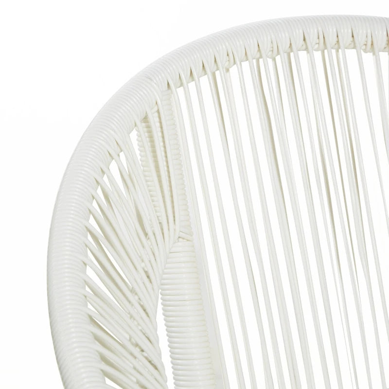 Chaise d'extérieur en rotin synthétique - Noire ou blanche - Roche River Decor