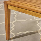Ensemble de conversation en bois d'acacia 4 places pour l'extérieur