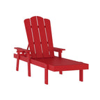 Chaise longue commerciale réglable tout temps avec porte-gobelet escamotable