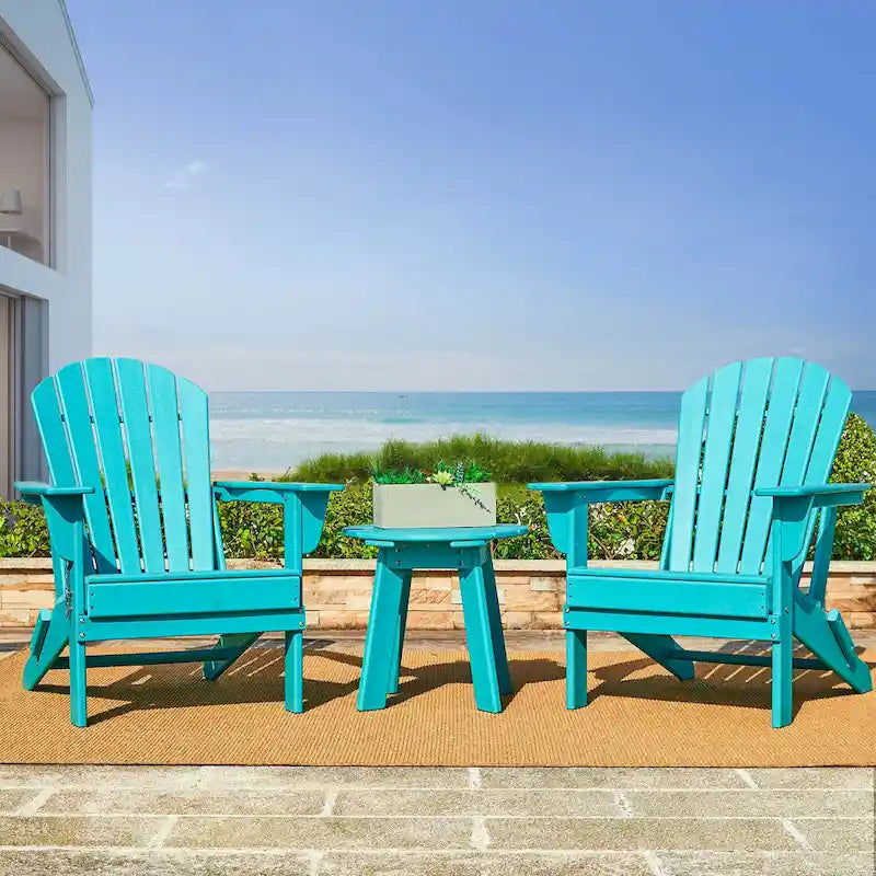 Table d'appoint latérale Adirondack en PEHD pour patio extérieur par Elm Plus