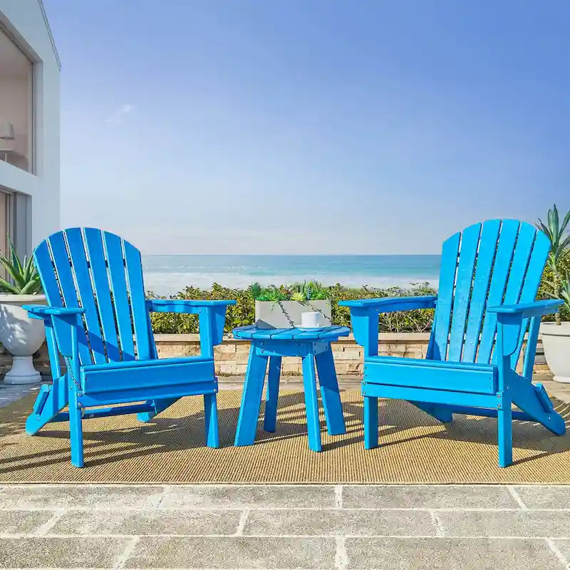 Table d'appoint latérale Adirondack en PEHD pour patio extérieur par Elm Plus