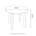 Table d'appoint latérale Adirondack en PEHD pour patio extérieur par Elm Plus