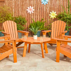 Table d'appoint latérale Adirondack en PEHD pour patio extérieur par Elm Plus