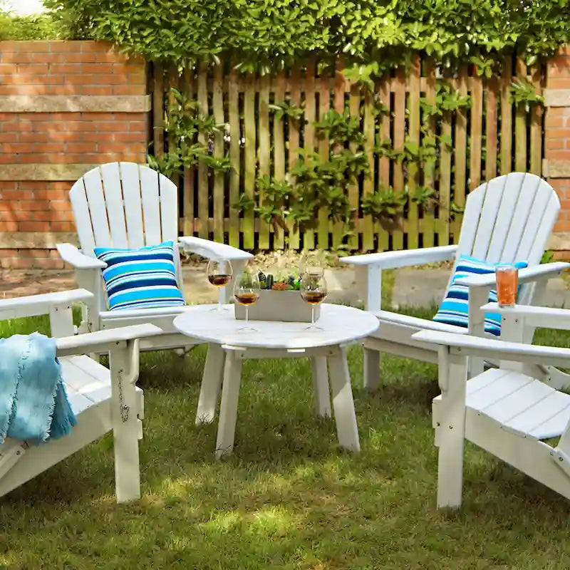 Table d'appoint latérale Adirondack en PEHD pour patio extérieur par Elm Plus