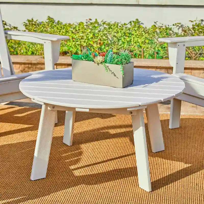 Table d'appoint latérale Adirondack en PEHD pour patio extérieur par Elm Plus