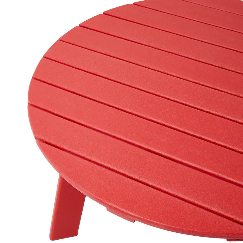 Table d'appoint latérale Adirondack en PEHD pour patio extérieur par Elm Plus