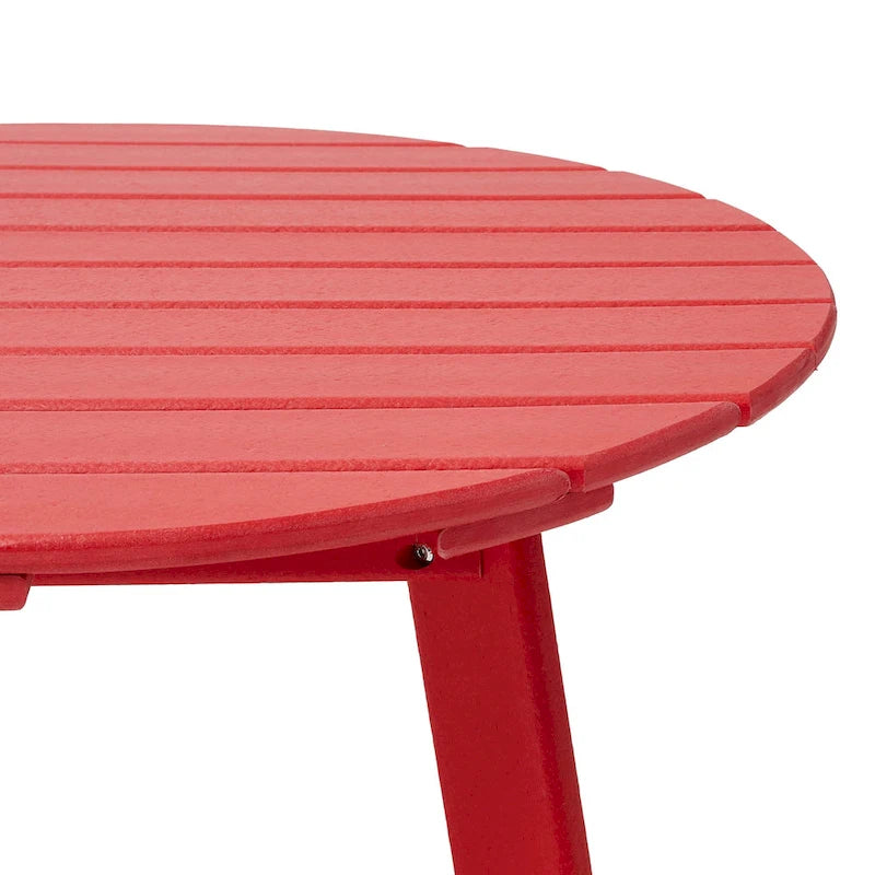 Table d'appoint latérale Adirondack en PEHD pour patio extérieur par Elm Plus