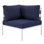 Ensemble de canapé d'angle d'extérieur en aluminium Sunbrella Harmony 6 pièces