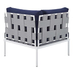 Ensemble de canapé d'angle d'extérieur en aluminium Sunbrella Harmony 6 pièces