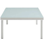 Ensemble de canapé d'angle d'extérieur en aluminium Sunbrella Harmony 6 pièces