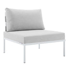 Ensemble de canapé d'angle d'extérieur en aluminium Sunbrella Harmony 6 pièces
