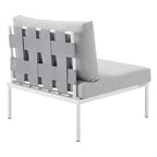 Ensemble de canapé d'angle d'extérieur en aluminium Sunbrella Harmony 6 pièces