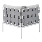 Ensemble de canapé d'angle d'extérieur en aluminium Sunbrella Harmony 6 pièces