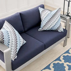 Causeuse d'extérieur Shore en aluminium avec tissu Sunbrella