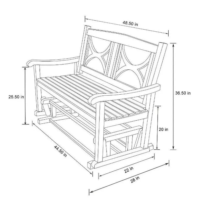 Banquette-balancelle Torrey Loveseat pour porche