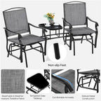 Balancelle de patio 2 places Yaheetech avec table