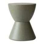 Table d'appoint ronde de 14 po en Fiberstone - Table d'appoint moderne pour intérieur et extérieur