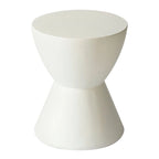 Table d'appoint ronde de 14 po en Fiberstone - Table d'appoint moderne pour intérieur et extérieur