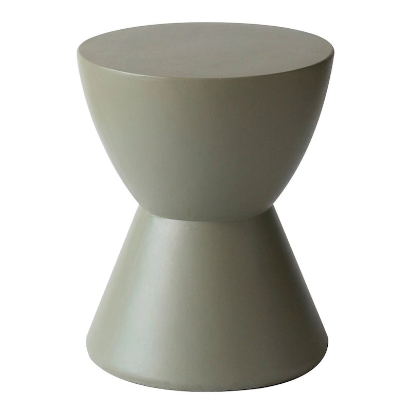 Table d'appoint ronde de 14 po en Fiberstone - Table d'appoint moderne pour intérieur et extérieur