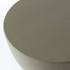 Table d'appoint ronde de 14 po en Fiberstone - Table d'appoint moderne pour intérieur et extérieur