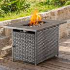 2 in 1 Firepit Table Outdoor Fire Pit Table