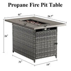 Table brasero 2 en 1 pour l'extérieur