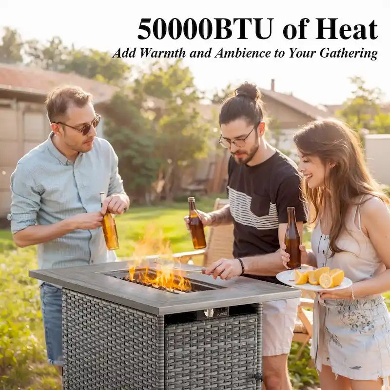 Table brasero 2 en 1 pour l'extérieur