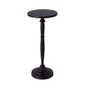 Table d'appoint Landon ronde en métal sur pied central