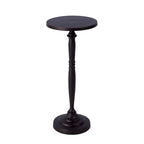 Table d'appoint Landon ronde en métal sur pied central