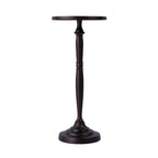 Table d'appoint Landon ronde en métal sur pied central