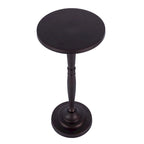 Table d'appoint Landon ronde en métal sur pied central
