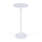 Table d'appoint Landon ronde en métal sur pied central