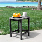 Table d'appoint compacte, parfaite pour l'intérieur/extérieur, conception ultrarésistante aux intempéries