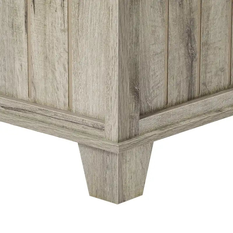 Table basse carrée rustique de ferme avec plateau relevable et rangement de 31,5 po