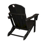 Chaise Adirondack pliante, fauteuil Adirondack ergonomique en HDPE résistant aux intempéries, empilable et relaxant
