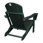 Chaise Adirondack pliante, fauteuil Adirondack ergonomique en HDPE résistant aux intempéries, empilable et relaxant
