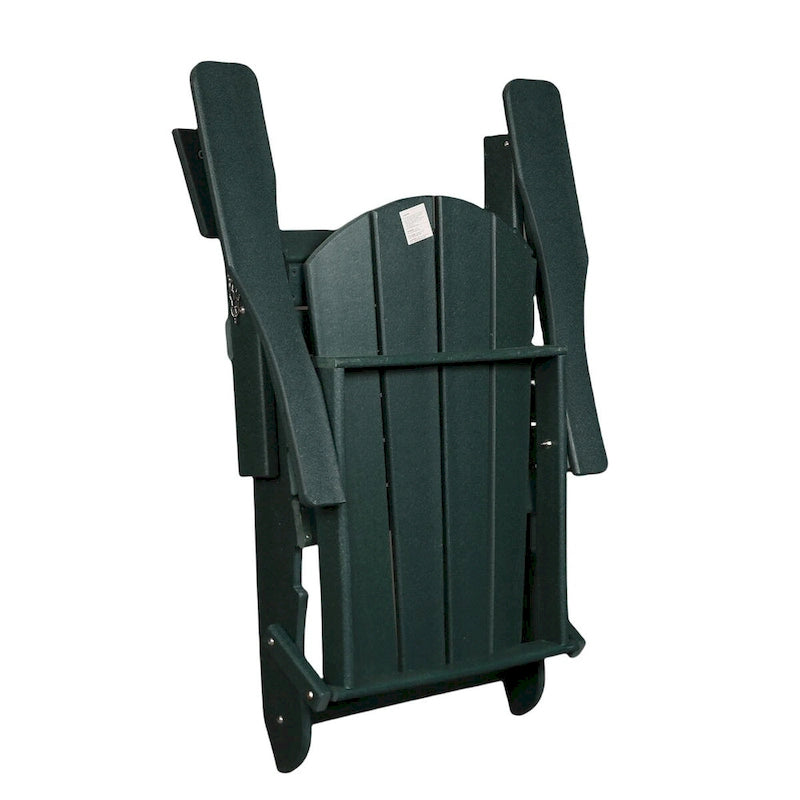 Chaise Adirondack pliante, fauteuil Adirondack ergonomique en HDPE résistant aux intempéries, empilable et relaxant