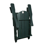 Chaise Adirondack pliante, fauteuil Adirondack ergonomique en HDPE résistant aux intempéries, empilable et relaxant