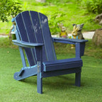 Chaise Adirondack pliante, fauteuil Adirondack ergonomique en HDPE résistant aux intempéries, empilable et relaxant