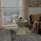 Table d'appoint Azure de 17 pouces en pierre composite - Table d'appoint d'appoint pour l'intérieur et l'extérieur