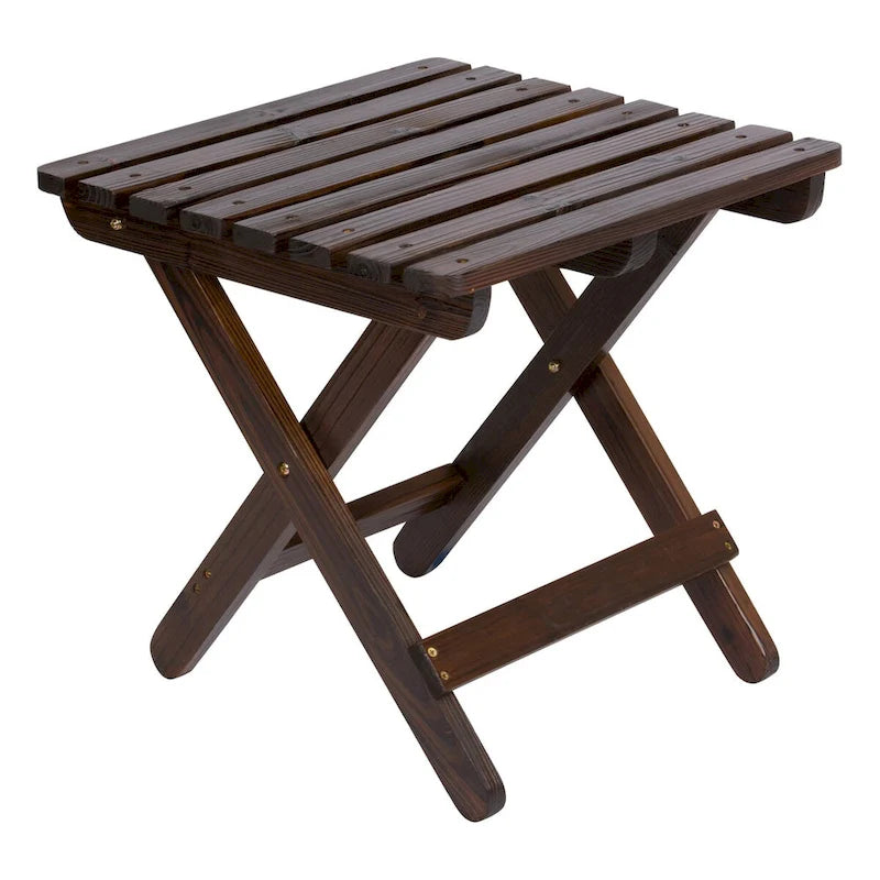 Table pliante carrée en bois d'extérieur Sherwood
