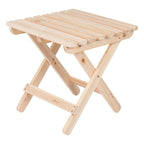 Table pliante carrée en bois d'extérieur Sherwood