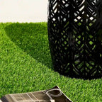 Glitzhome 18H Table d'appoint d'extérieur en métal Tabouret de jardin avec lumières solaires