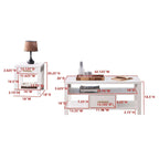Ensemble de 3 tables basses et tables d'appoint pour salon