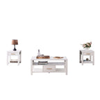 Ensemble de 3 tables basses et tables d'appoint pour salon